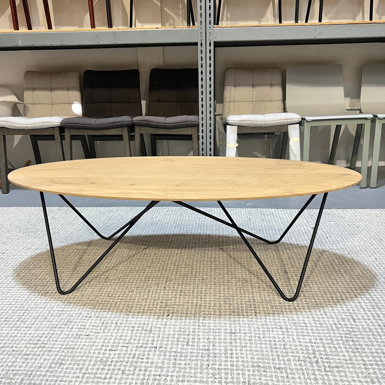 Ethnicraft Oak Orb Oval Coffee Table enliven mart