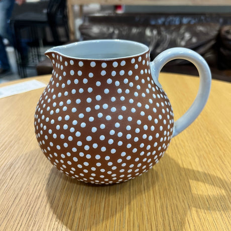 Gorgeous Danish Polkadot Handmade pitcher - enliven mart