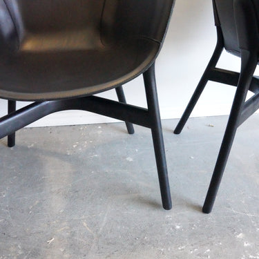 Hem Set of 4 Pocket leather chair - enliven mart