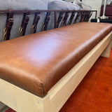 Interior Define Leather Cade Storage Bench - enliven mart