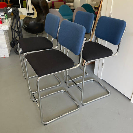 Knoll Cesca Stool Upholstered Seat & Back (Set of 4) - enliven mart