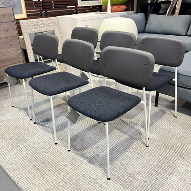 New! Design Within Reach Hay upholster set of 6 dining chairs - enliven mart