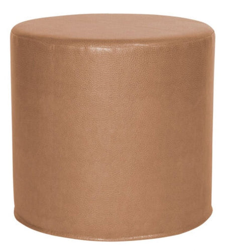 No Tip 17 inch Avanti Bronze Cylinder Ottoman by Howard Elliott Collection - enliven mart