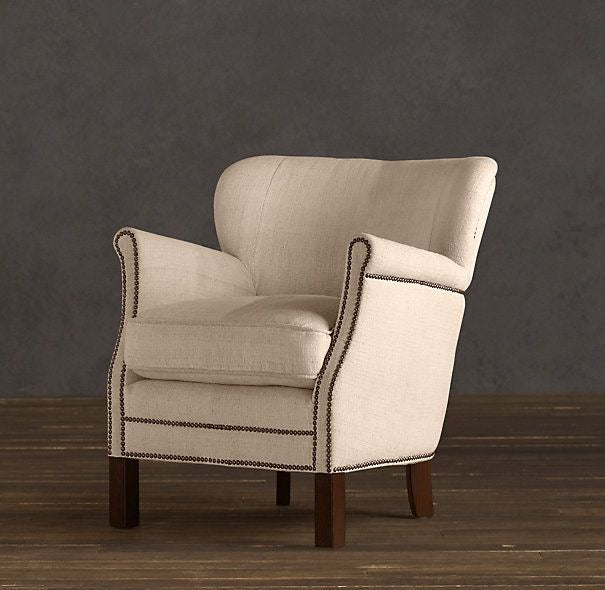 Restoration Hardware Professors Chair with Nailheads - enliven mart