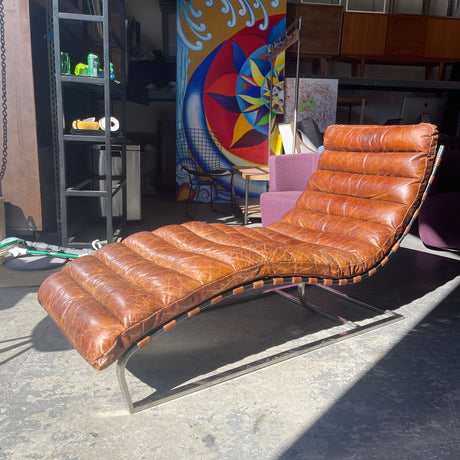Restoration hardware Timothy Oulton Oviedo Modern Leather Chair - enliven mart