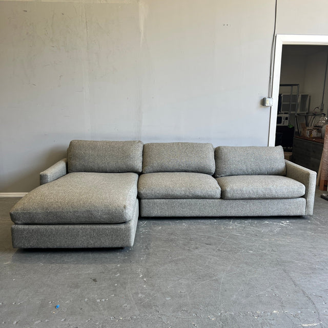 Room & Board Linger Chaise Sectional Sofa - enliven mart
