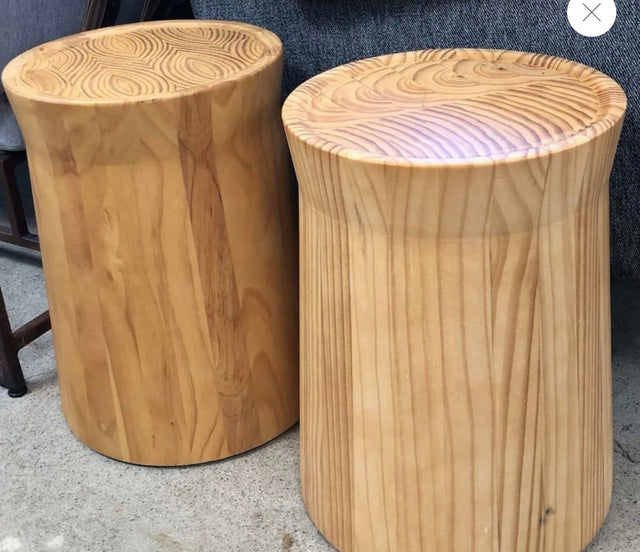 Round Wood Side Table - enliven mart