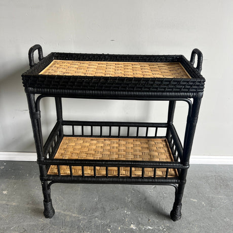 Serena and Lily South Seas Rattan Side Cart - enliven mart