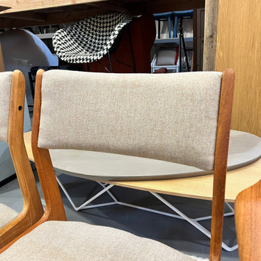 Set of 6 Vintage Teak Danish Modern Dining Chairs - enliven mart