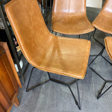 Slope Leather Dining Chair (Set of 4) - enliven mart