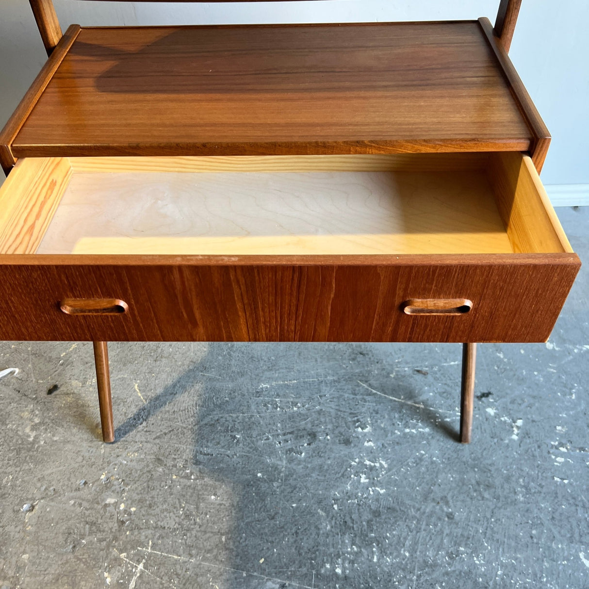 Vintage Danish Mid-Century Modern Teakwood Vanity - enliven mart