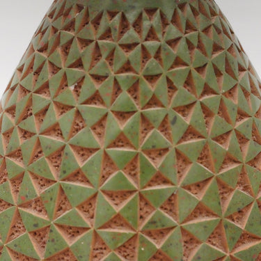 Vintage Hand Engraved Ceramic Vase, Nicaragua - enliven mart