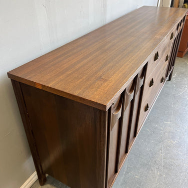 Vintage Kent Coffey Perspecta Mid Century Walnut and Rosewood Credenza - enliven mart