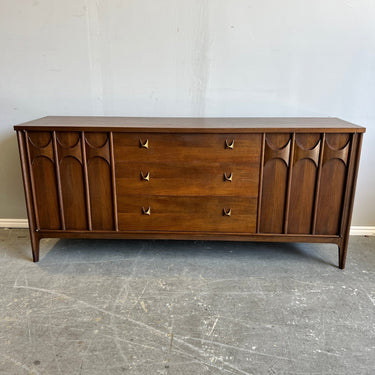 Vintage Kent Coffey Perspecta Mid Century Walnut and Rosewood Credenza - enliven mart