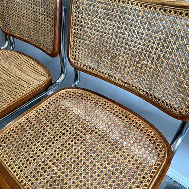 Vintage Made in Italy set of 4 Cesca chairs - enliven mart