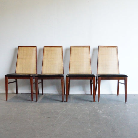 Vintage Milo Baughman for Dillingham Mid Century Modern Dining Chairs - enliven mart