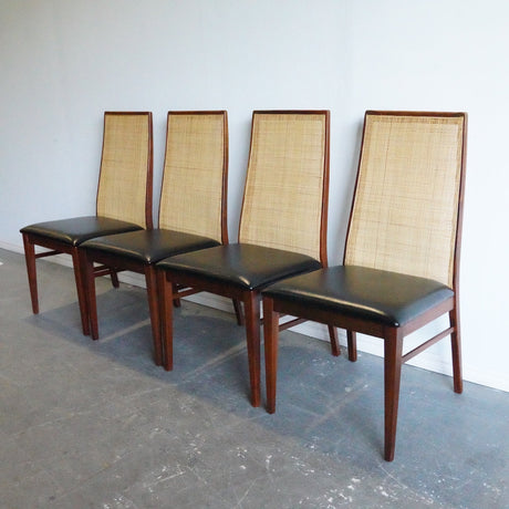 Vintage Milo Baughman for Dillingham Mid Century Modern Dining Chairs - enliven mart