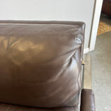 Vintage Milo Baughman for Thayer Coggin leather Lounge Chair - enliven mart