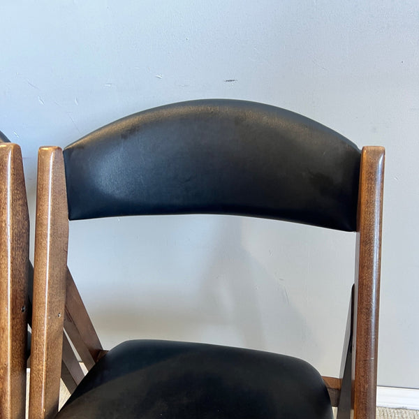 Vintage Stakmore Mid Century Modern Folding dining Chairs - enliven mart