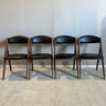 Vintage Stakmore Mid Century Modern Folding dining Chairs - enliven mart