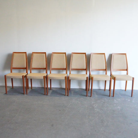 Vintage Swedish (Set of 6) Dining Chairs by Svegards Markaryd - enliven mart