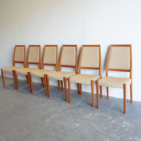 Vintage Swedish (Set of 6) Dining Chairs by Svegards Markaryd - enliven mart