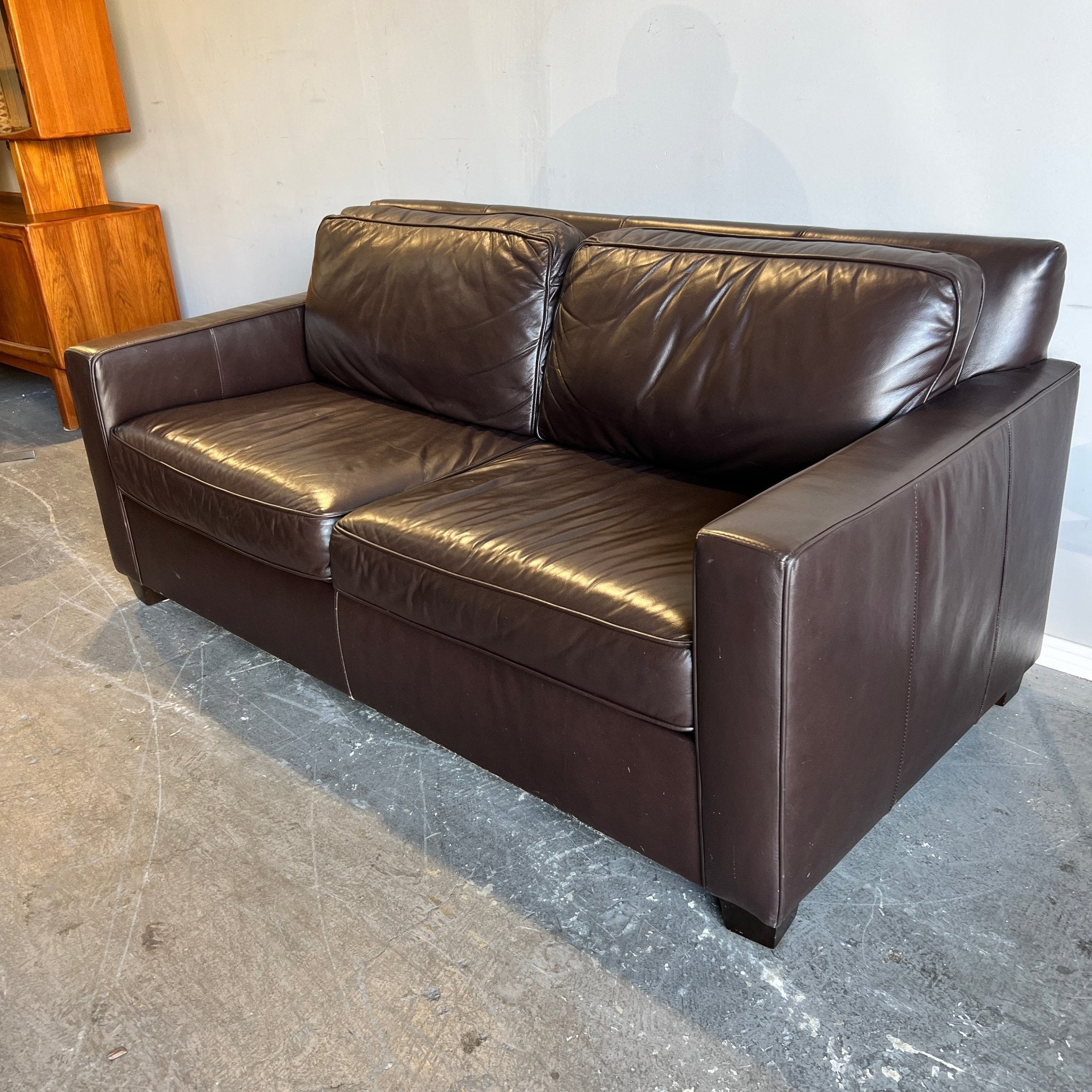 West Elm Henry 77 Leather Sofa