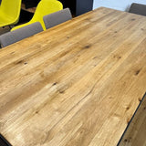 West Elm Industrial Dining Table with bench - enliven mart